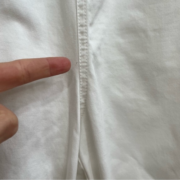 Free people movement white wide leg pull on pants exposed elastic waist band M - Picture 15 of 15